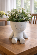 Smiley Sitting Planter – Adorable Modern Decor